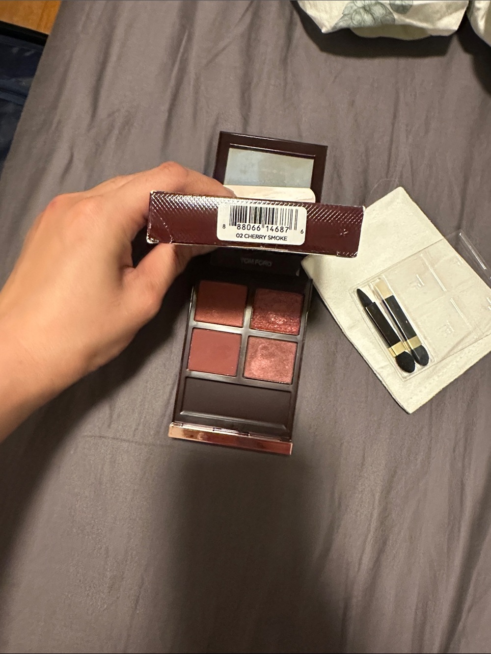 Tom Ford 02 Cherry Smoke Eyeshadow Quad - Deep Burgundy & Copper